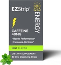 에너지 보조 식품 - 민트 맛, 30 카운트 - 40mg Caffeine과 스트립을 용해하여 일상과 부스트 공연을 돕습니다 - 미국, 설탕 및 글루텐 - 무료