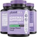Adrenal 지원 & Cortisol 매니저 보충교재 │Ultra 높은 순수성 Adaptogens, Ashwagandha 추출물, 자연적인 에너지, 피로, 무드 Boost 비 GMO를 위한 Rhodiola Rosea 캡슐