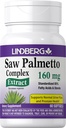 Lindberg Saw Palmetto Extract | 160 mg | 60 Softgels | 남성과 여성용 | 표준화된 보충교재 | Non-GMO 및 글루텐 무료