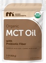 Prebiotic 섬유를 가진 유기 MCT 기름 분말, 1 파운드 (16 Ounce), 몸과 뇌를 위한 빠른 연료, 커피 크림, 아니 GMOs, Keto Diet, Vegan를 위한 C8 MCT 기름