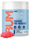 RAW Pre 운동 분말, Thavage (5 Peat, Red Gummy) - Men & Women을위한 Chris Bumstead 스포츠 영양 보충 - Cbum Pre Workout for Working Out, Hydration, Mental Focus & Energy - 40 서빙