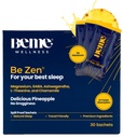 BeMe BeZen 수면 보조 보충교재 Melatonin 없이 자연적인 - 알약 보다는 2X 흡수 - 마그네슘, Ashwagandha, Chamomile, L-Theanine & GABA를 가진 성인을 위한 잠 원조 - Delicious 파인애플