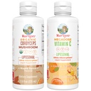 MaryRuth Organics Cordyceps Liposomal (Maple Spice) 및 비타민 C (Citrus & Vanilla) | Clean Label Project Verified® | 면역, 피부 및 전반적인 건강에 대한 비타민 | Vegan, Non-GMO, 글루텐 프리