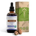 Tribe Wild Yam Alcohol-Free USDA Organic Tincture (Glycerite) 책임감있게 농업 야생 Yam (Dioscorea Villosa) 건조 뿌리 (4 Fl Oz) 호르몬 지원 보충교재