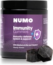 Numo Elderberry Gummies - 산화 방지제 보충교재를 가진 면역 체계 지원 - Sambucus 과일, 비타민 D3, 아연, 비타민 C, Probiotics를 가진 완전한 공식 - 유기, Vegan & Kosher - 60 조사