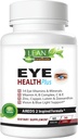 Areds 2 눈 건강 플러스 w/ 구리, 비타민 A B C E, Lutein & Zeaxanthin, Quercetin, 아연, Bilberry 추출물, Biotin - Sight 배려, 건조, 변형, 성인 60 캡슐을 위한 야간 시계 보충교재