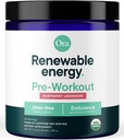 Ora Organic Natural Pre Workout Powder - Raspberry Lemonade 풍미 - Jitter Free Energy, Focus, Hydration, & Endurance - Vegan, 인증 유기농, 콩, 유제품, & 글루텐 무료, 20 서빙