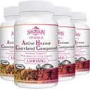 1500mg Liposomal 활동적인 Hexose Correlated 보충교재, 자연적인 버섯 추출물, 면역 체계, 간기능을 가진 480의 연약한 젤 베타 글루칸은, T 세포 & 살인자 세포 활동을 유지합니다