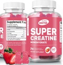 남자와 여자를 위한 최고 Creatine Monohydrate Gummies, 설탕 자유로운, 30의 서빙, Vegan, 글루텐 자유로운, 근육 크기 및 힘을 증가하는 보디 빌딩 회복 보충교재