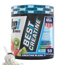 BPI Sports Best Creatine - 남성 및 여성을위한 크레아틴 Monohydrate 분말, Himalayan 소금 - 힘, 펌프, 내구력, 근육 성장, 근육 정의, Bloat 없음 - Kiwi Strawberry - 50 서빙 - 9.07 Oz