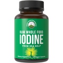 Organic Kelp (Ascophyllum Nodosum)의 원료 식품 이오닌 보충. 칼륨 Iodide 지원 정제. Metabolism, Energy 및 Immune의 경우. 120 Vegan 캡슐, 알약.