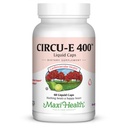 Maxi 건강 Circu-E 400 IU - 자연적인 비타민 E - 몸의 방어적인 체계 지원 - 60의 캡슐 - Kosher
