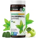 BIO KRAUTER Chlorophyll Gummies - 90 Chews - Chlorophyll 보충교재 - 자연적인 피부 & Detox 지원 - Vegan, Pectin 근거한, 비 GMOs Chews