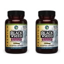 Amazing Herbs Premium Black Seed Oil Capsules - 높은 효능, 다이제스트 건강, 면역 지원 및 두뇌 기능에 대한 찬 압박 된 Nigella Sativa 보조 - 60 카운트, 1250mg (팩 2)