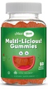 Maxi Health Multivitamin Gummies 비타민 성인 및 어린이 - 체리 맛 거미 Multivitamins - 여성과 남성 60 비타민 Gummies - 매일 멀티 비타민 여성 및 남성 멀티 비타민 Gummies