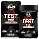 PMD 스포츠 N-테스트 600 남자를위한 고급 니트로 산화물 부스터 - 임상적으로 Studied Testofen - Lean 근육과 에스트로겐 억제와 강도 이득 (90 Veggie -Caps)