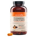 NatureWise Turmeric Curcumin 500mg with Black Pepper Softgels - 추가 강도, 향상된 흡수 - 95 % Curcuminoids & BioPerine for Immune Support - 글루텐 프리, 비 GMO - 180 카운트[6 개월 공급]