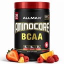 ALLMAX 영양 AMINOCORE BCAA 분말, 아미노산의 8.18 그램, Intra와 포스트 운동 회복 음료, 글루텐 자유로운, 과일 펀치, 315 g