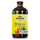 Serene Herbs Liquid Turmeric with Black Pepper - Turmeric Shot Curcumin Supplement 1000mg Extra Strength Herbal Drink, Bloating Relief, Joint Health, Energy & Clarity 용 소화기 - 16oz