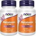 지금 보충 교재, Melatonin 3 mg의 자유로운 Radical Scavenger*의 건강한 잠 주기*, 90 Chewable Lozenges (포장 2)