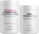 Codeage 여성을 위한 매일 면역 체계 지원 Multivitamin + Probiotics 뭉치