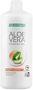 LR Lifetakt 알로에 Vera 마시는 젤 복숭아 풍미 건강 관리 여자 남자 음료 매일 자연적인 처리 - 1000 ml./33.3 fl.oz