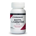 Kirkman - 아세틸 L 카르니틴 250 mg - 90 캡슐 - 강화 셀룰러 에너지 생산 지원 - Hypoallergenic