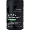 비타민 D3 Softgels - 1020mg Omega-3 & 5000iu D3 보충교재 - 조류 기름에서 비타민 D 식물 기초를 두는 지원과 가진 물고기 기름 대안 - 성인을 위한 60의 Veggie Softgel
