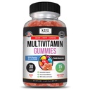 Kaya Naturals 성인 멀티 비타민 거미, Biotin, 비타민 A, B-12, C & E, 아연, Folic Acid, Strawberry 풍미 포함 - 글루텐 프리 멀티 비타민 달콤한 성인 구미