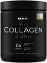 ELMNT 프리미엄 초콜릿 콜라겐 여성 체중 감량 및 미용 w. Probiotics, ACV, KSM66, Hyaluronic 산, Biotin & 특허 멀티 콜라겐 펩 티 드 단백질 분말 - Colageno Hidrolizado for Women