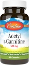 Carlson 실험실 아세틸 L 카르니틴, 500mg의 60의 캡슐