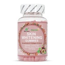 Glutathione, Collagen 및 Bioth, Hydrated Youthful Skin, Glow 및 Spot Fading, Anti-Aging, 60 Count와 함께 피부 희게하는 Gummies
