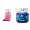 OLLY Prenatal Multivitamin Softgels 및 남성 멀티 비타민 번들, 60 및 90 카운트