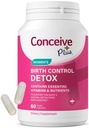 CONCEIVE PLUS Birth Control Detox Supplement - Prenatal Vitamins Best for Women - 지원 호르몬 균형 & Ovarian Health - 여성을위한 필수 보조 식품 - 60 캡슐