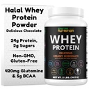 SHIFAA NUTRITION 2 Lbs Halal Whey Protein Powder Creamy Chocolate. 24g Protein, 5g BCAAs & 420mg 글루타민. Lean 근육 및 회복을 구축하기위한. 설탕 무료, Keto-Friendly, 글루텐 무료, 비 GMO