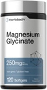 Horbäach 마그네슘 글리세라이드 | 250mg | 120 Softgels | Non-GMO 및 글루텐 무료 보충
