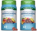 자연의 Truth Ashwagandha Gummies | 60의 열대 맛 구미 | Vegan, Non-GMO, & 글루텐 무료 보충