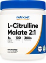 Nutricost L-Citrulline Malate (2:1) 분말 (300 그램)