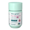 True Grace One Daily Women 's Multivitamin 40 + Fermented Minerals, Organic Adaptogens & Mushrooms Energy, Immune, Bone Support - Non-GMO - Iron, 글루텐 & Soy Free - 30 Vegan Tablets