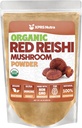 XPRS Nutra 유기 레드 Reishi 버섯 분말 - Cognition을위한 프리미엄 Reishi 분말 - Longevity 및 Energy (16 Ounce)를위한 Vegan Reishi 버섯