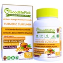 Ginger와 Black Pepper로 프리미엄 심황 캡슐. Turmeric Curcumin 95 % Curcuminoids 및 Ginger 루트 AllNatural NonGMO NO 쌀 분말에서 심황 보충 NO 실리카 NO 글루텐 90ct