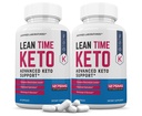 (2 팩) Lean 시간 Keto 알약 1275MG 새로운 & 개량한 공식은 Apple Cider Vinegar 여분 처녀 올리브 기름 분말 녹차 잎 120의 캡슐을 포함합니다