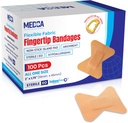 유연한 직물 붕대 - Flex Fabric Adhesive Bandages Finger-Tip Care and to Protect Wounds from Infection - (100 카운트 박스)