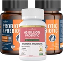 전체적인 가족을 위한 Gut & Digestive 건강 뭉치: 100억 Probiotics + Women Probiotics