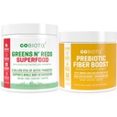 GOBIOTIX 번들 Prebiotic 섬유 보충교재 + 최고 녹색 분말 N' 최고 빨간 분말