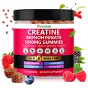 남자 & 여자를 위한 Adndale 크레아틴 Monohydrate Gummies, 베타 알라닌, L-Citrulline & B12 - 75 Vegan Gummies를 가진 서빙 Creatine 보충교재 당 5000mg. 설탕 무료