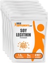 BulkSupplements.com Soy Lecithin 분말 - Lecithin 보충교재, Lecithin 분말 음식 급료 - Gluten 무료, 봉사 당 1200mg, 5kg (11 파운드) (포장 5)