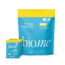 Psyllium Husk 섬유 Lemonade 20 카운트 여행 팩 (6g 패킷 당) - 소화 건강 및 출혈 완화, 글루텐 무료, 설탕 무료 프리 바이오 틱 섬유 분말, 비 GMO 보충에 대한 심리 Husk 분말
