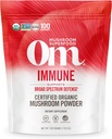 OM MUSHROOM SUPERFOOD 면역 혼합 버섯 분말 Superfood 보충교재, 7.05 Ounce 주머니, 100개의 서빙, 버섯 혼합, Reishi & 터키 꼬리; 매일 면역 지원 보충교재